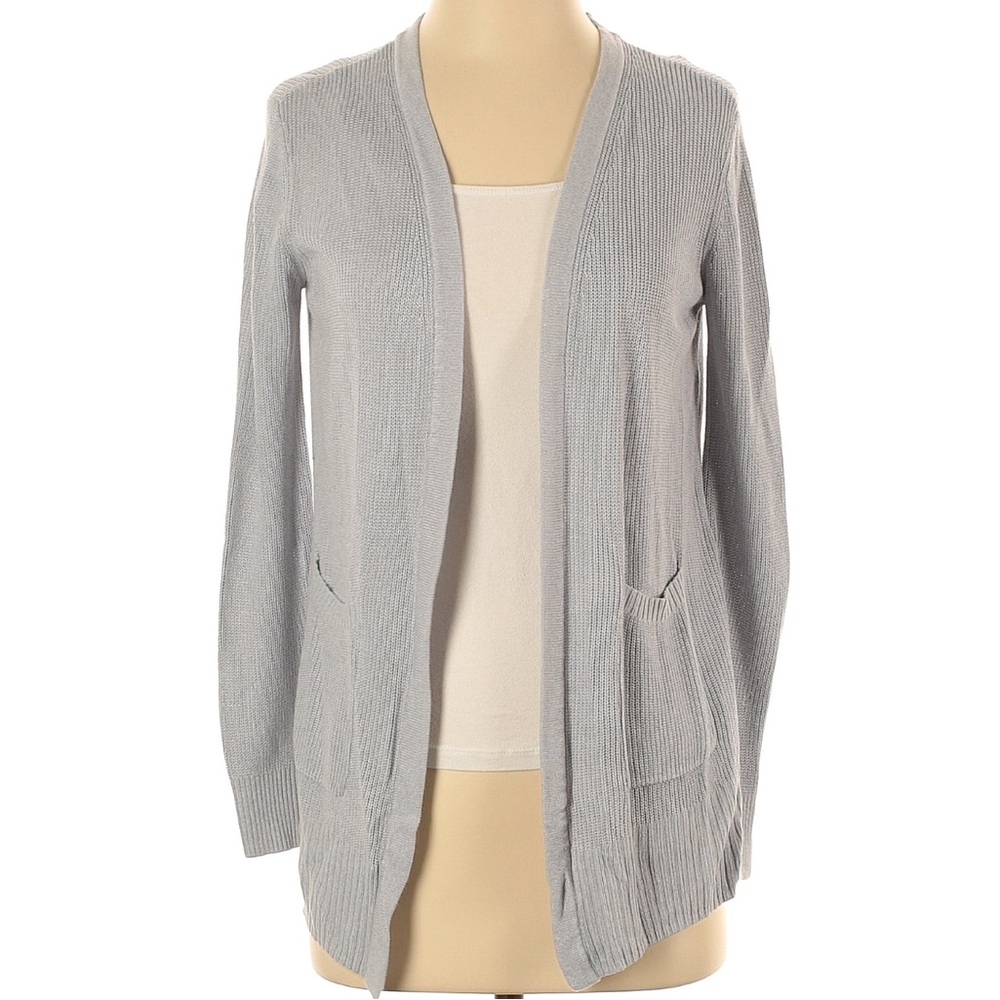 Nine West Essential Raglan Gray Cardigan Sweater XXL